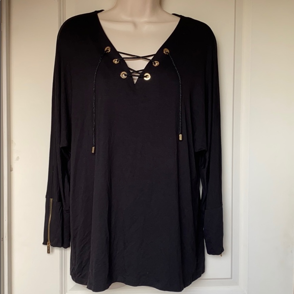 Calvin Klein black top gold M